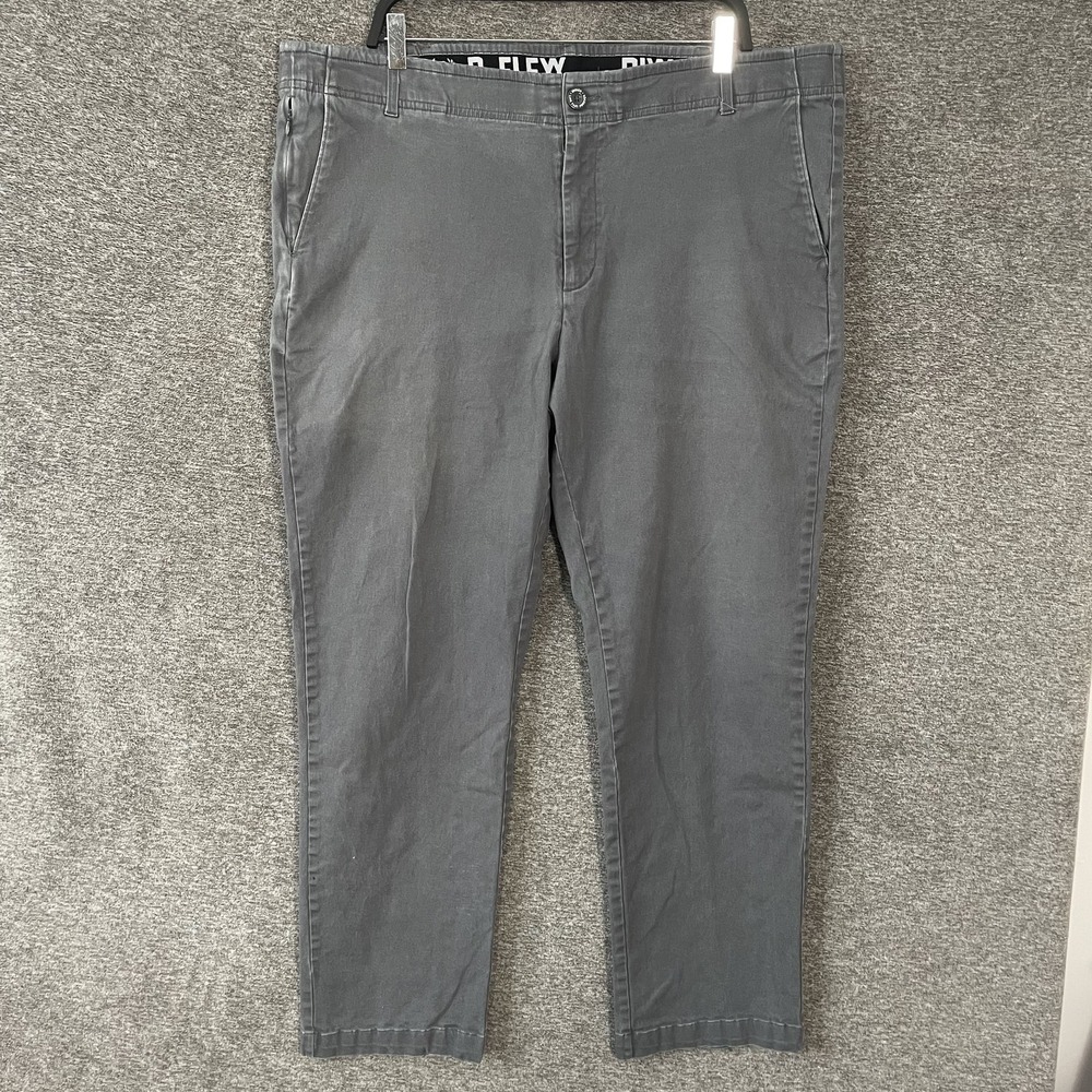 Dixxon D-FLEXX Pants Mens 42x32 Gray Stretch Chino Straight Leg Casual Workwear
